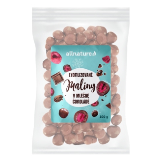 IMPORT Allnature - Allnature Mrazem sušené maliny v mléčné čokoládě 100 g