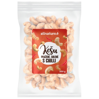 IMPORT Allnature - Allnature Kešu ořechy pražené solené s chilli 250 g