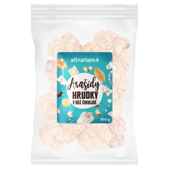 IMPORT Allnature - Allnature Arašídy hrudky v bílé čokoládě 250 g