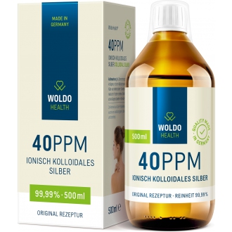 KOMPLETNÍ SORTIMENT - Woldohealth Koloidní stříbro 40 ppm 500ml