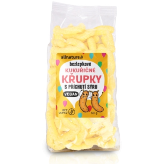 IMPORT Allnature - Allnature Kukuřičné křupky sýrové VEGAN 50 g