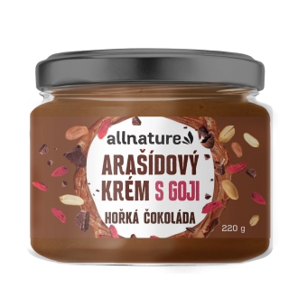 IMPORT Allnature - Allnature Arašídový krém s goji a hořkou čokoládou 220 g