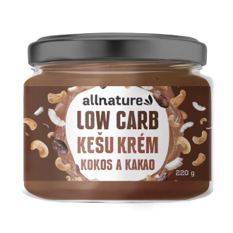 IMPORT Allnature - Allnature Kešu krém LOW carb -  kokos a kakao 220 g