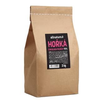 IMPORT Allnature - Allnature Hořká čokoláda 70% pecičky 3 kg