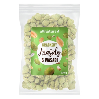 KOMPLETNÍ SORTIMENT - Allnature Arašídy wasabi - crackery 100 g