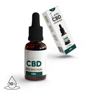 KOMPLETNÍ SORTIMENT - Iam CBD Full spectrum CBG konopný olej 10% 10 ml original