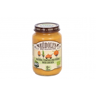 IMPORT Allnature - Rudolfs BIO Cuketa, dýně, brambory s kuřecím masem 190 g