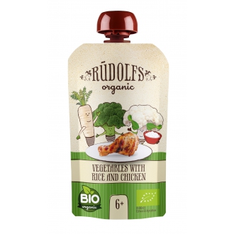 IMPORT Allnature - Rudolfs BIO kapsička Zelenina, rýže, kuřecí maso 110 g