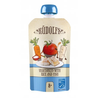 IMPORT Allnature - Rudolfs BIO kapsička Zelenina rýže, ryba 110 g