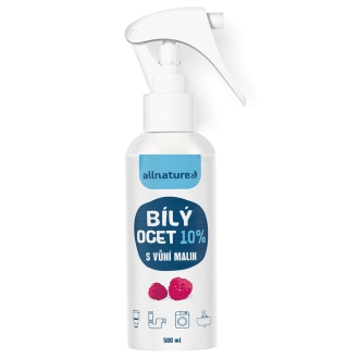 IMPORT Allnature - Allnature Bílý ocet sprej 10 % s vůní malin 500 ml
