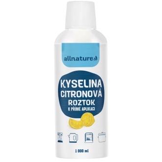 KOMPLETNÍ SORTIMENT - Allnature Kyselina citronová roztok 1 000 ml