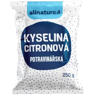 KOMPLETNÍ SORTIMENT - Allnature Kyselina citronová 250 g