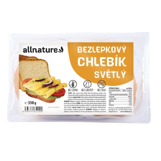 IMPORT Allnature - Allnature Bezlepkový chlebík světlý 350 g