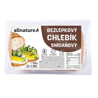 IMPORT Allnature - Allnature Bezlepkový chlebík snídaňový - superfoods 350 g