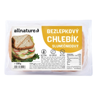 IMPORT Allnature - Allnature Bezlepkový chlebík slunečnicový 350 g