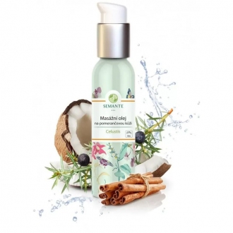Přírodní kosmetika - SEMANTE by Naturalis Masážní olej na pomerančovou kůži 100 ml