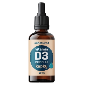IMPORT Allnature - Allnature Vitamin D3 Forte 2000IU - kapky 30 ml