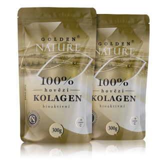 KOMPLETNÍ SORTIMENT - 1+1 Golden Nature Hovězí kolagen Bioaktivní (Kolagenní peptidy) 600g