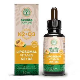 Ekolife natura Liposomal Vitamin K2 + D3 60ml (Lipozomální vitamín K2+ D3)