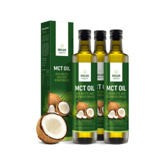 2+1 Woldohealth MCT olej 3x500 ML ( 100% KOKOSOVÉHO OLEJE)