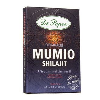 Dr. Popov Mumio (Shilajit), 60 tablet