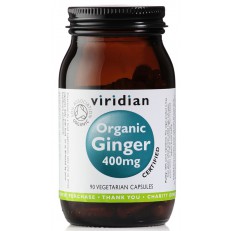 Viridian Ginger 400mg 90 kapslí Organic