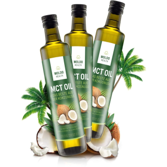 2+1 Woldohealth MCT olej 3x500 ML ( 100% KOKOSOVÉHO OLEJE)