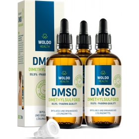 2+1 WoldoHealth DMSO dimethylsulfoxid 99,9% 300 ml.