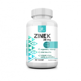 Allnature Zinek 25 mg 60 tbl.