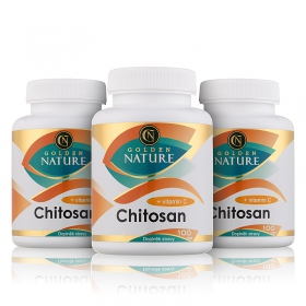 2+1 Golden Nature Chitosan + Vitamin C 300 cps.