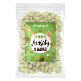Allnature Arašídy wasabi - crackery 100 g