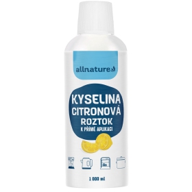 Allnature Kyselina citronová roztok 1 000 ml