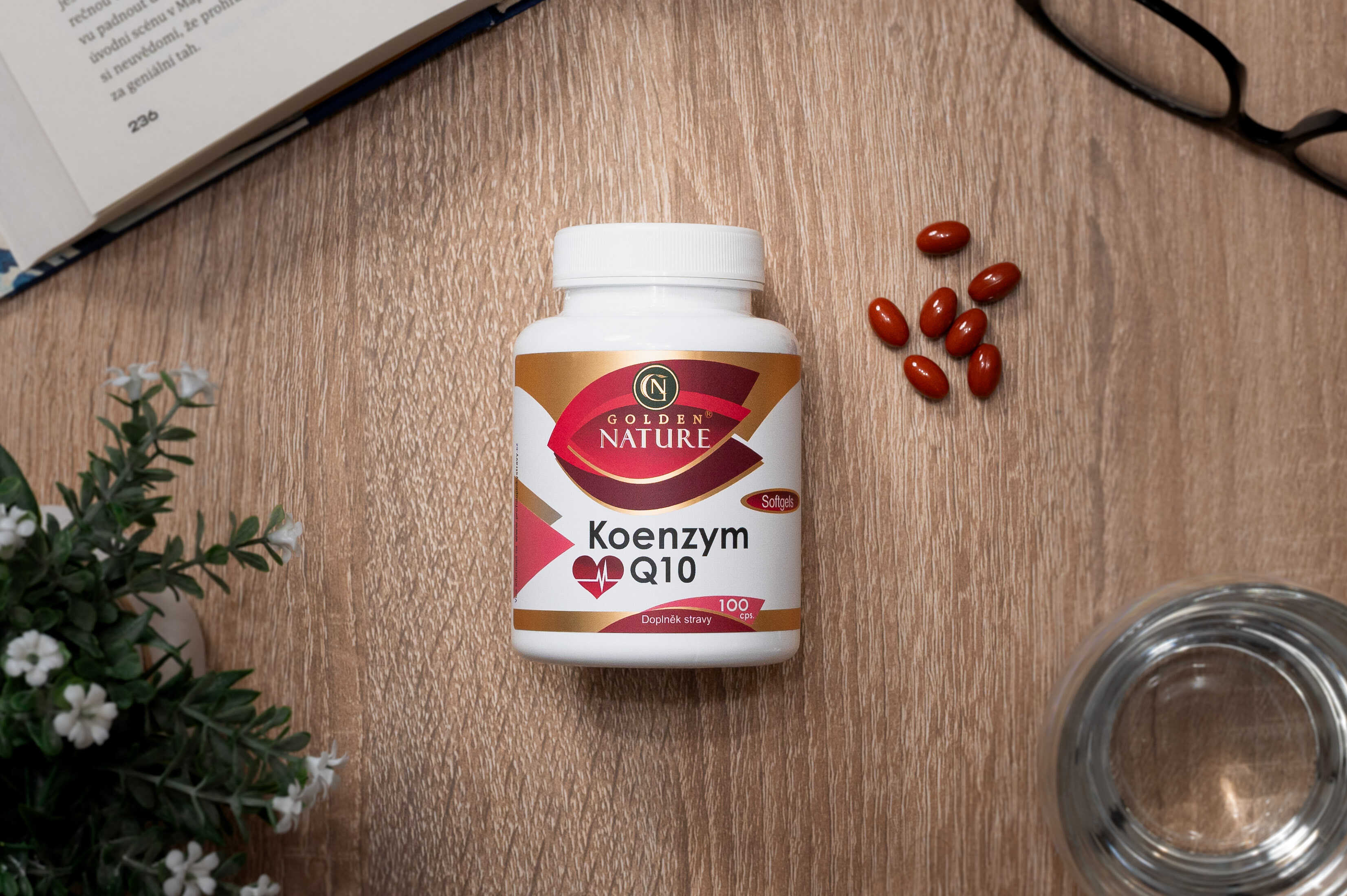Koenzym Q10 Doz 2+1 Golden Nature Koenzym Q10 100mg softgel 300 cps. - DoplnVitamin.cz